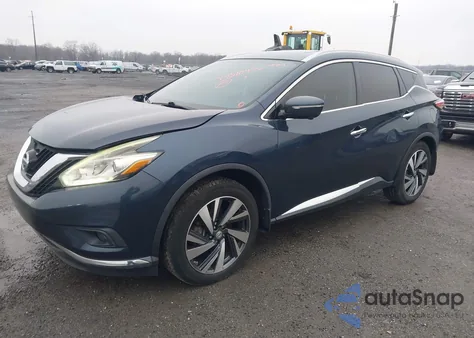 2015 Nissan Murano Platinum z USA, uszkodzony, nr VIN 5N1AZ2MG3FN230863
